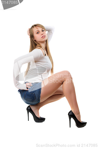 Image of Young woman posing