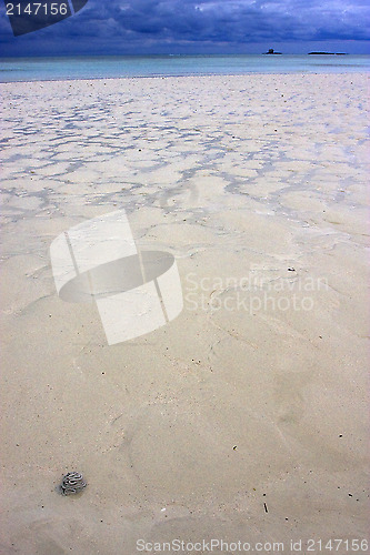 Image of sand  in indian ocean madagascar