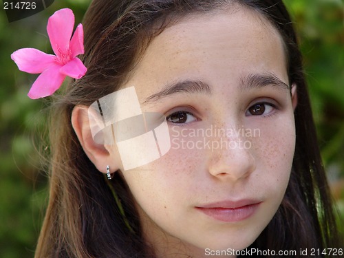 Image of Girl in a garden