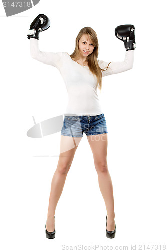 Image of Leggy young lady