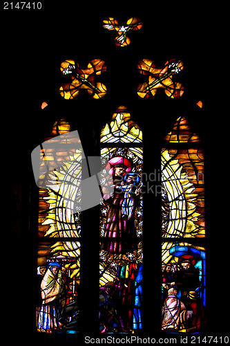 Image of  colored rose window