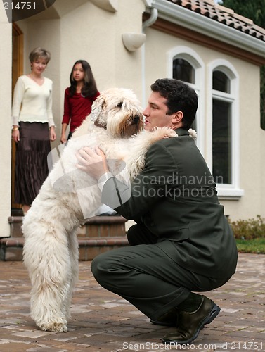 Image of Father is back from work