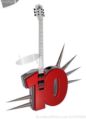 Image of number ten guitar