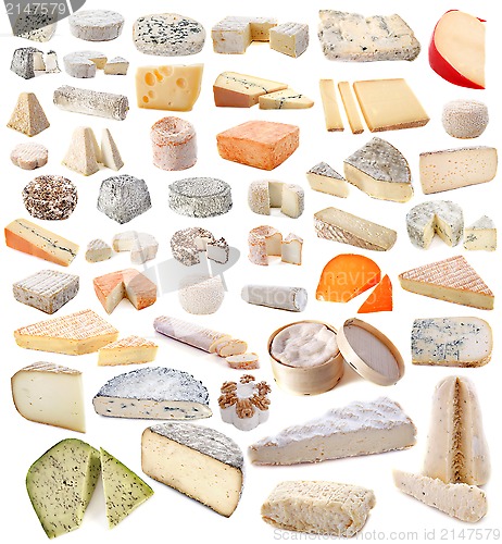 Image of various cheeses