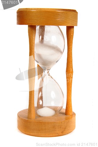 Image of wooden hourglass