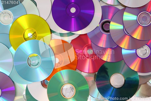 Image of CD and DVD  technology background