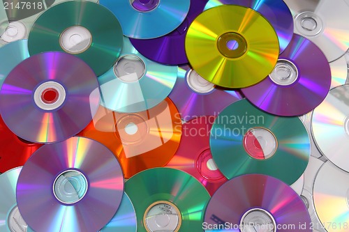 Image of CD and DVD  technology background