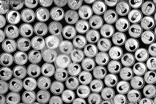 Image of empty cans background