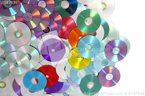 Image of CD and DVD  technology background