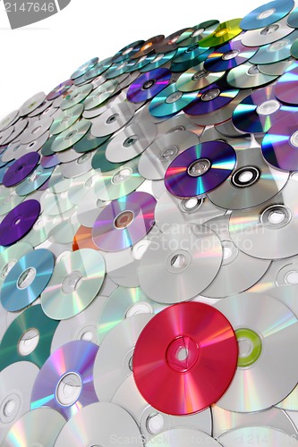 Image of CD and DVD  technology background