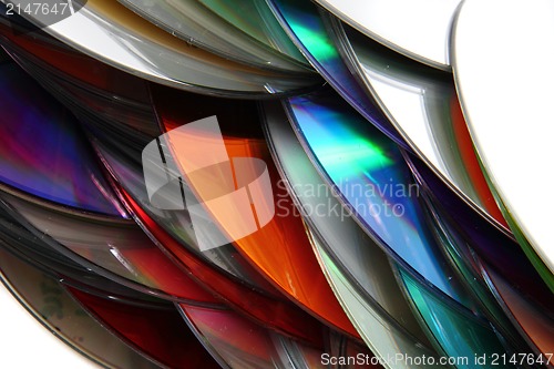 Image of CD and DVD  technology background