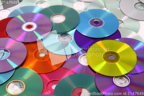 Image of CD and DVD  technology background