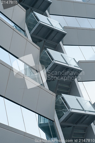 Image of Office building with balcony