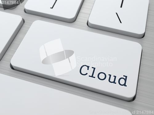 Image of Cloud Computing Button.