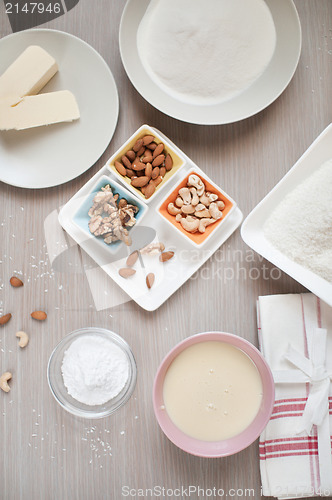 Image of Baking ingredients for sweets
