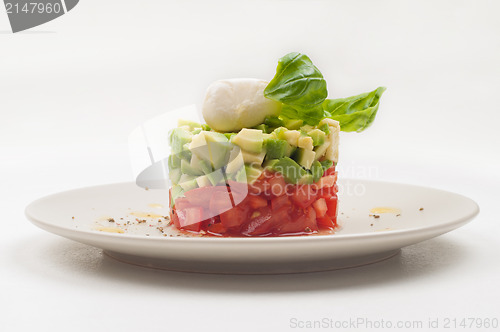 Image of Fresh salad on the plate