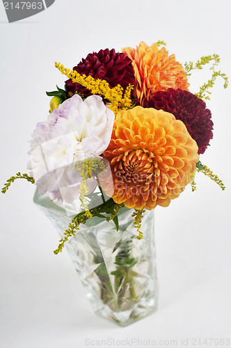 Image of Bouquet of dahlias