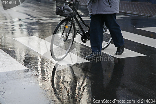 Image of Senior in crosswalk