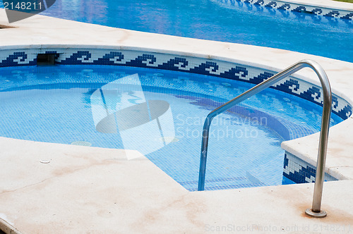 Image of Blue swimming pool