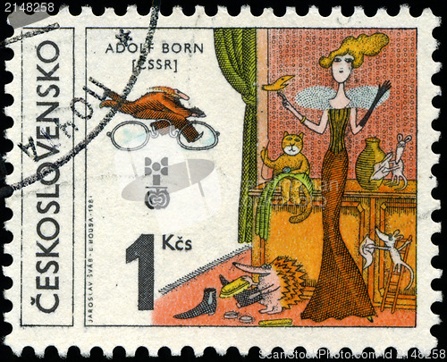 Image of CZECHOSLOVAKIA - CIRCA 1981: The stamp printed in Czechoslovakia