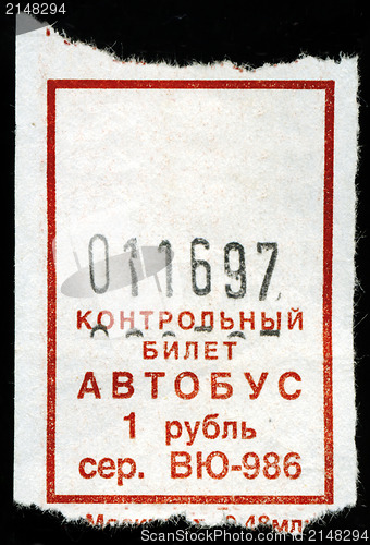 Image of Tickets on a bus