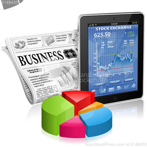 Image of Business and News Concept
