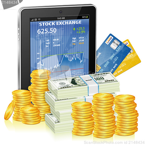 Image of Financial Concept - Make Money on the Internet