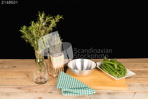 Image of Rustic kitchen table