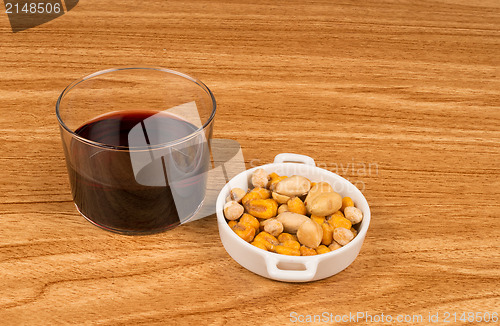 Image of Wine and nuts