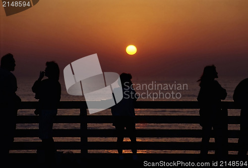 Image of Pier at sunset