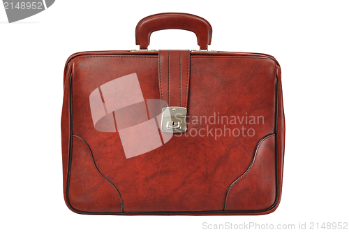 Image of Brown Leather Briefcase