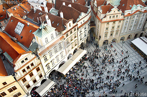 Image of Beautiful bird eye Prague 