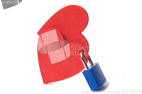 Image of Hearts and padlock