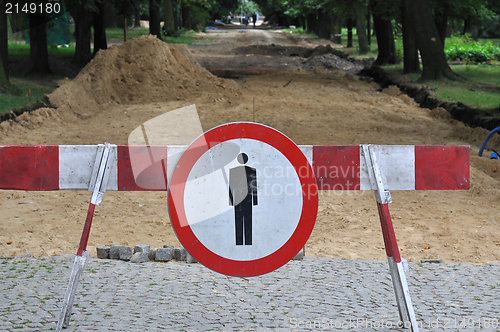 Image of No Pedestrians Sign