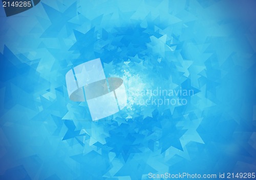 Image of Abstract blue background with stars