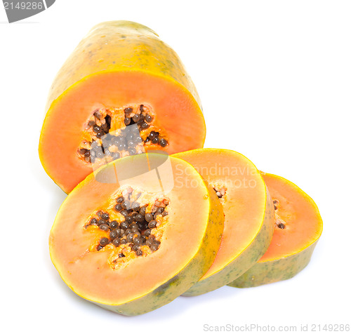 Image of Fresh Papaya with Slices