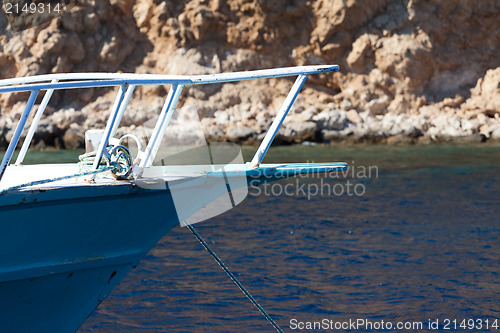 Image of Front bow of a yacht