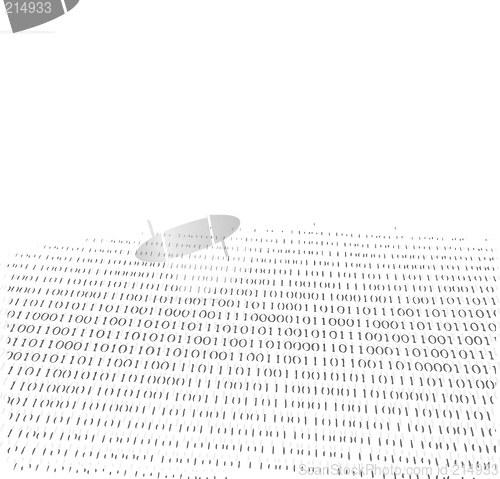 Image of Binary Numbers fading into the background.