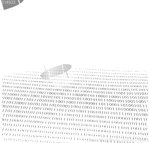 Image of Binary Numbers fading into the background.