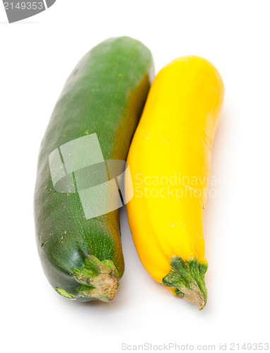 Image of Two Fresh Vegetable Zucchini