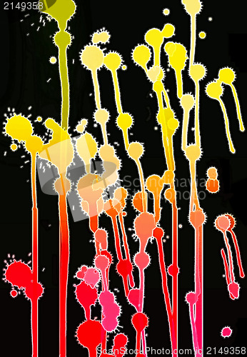 Image of Abstract color blots