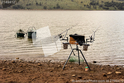 Image of Fishermans Gear at Dam