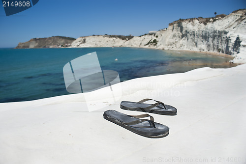 Image of Stair of the Turkish. Flip-flops