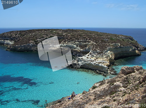 Image of Island of rabbits. Lampedusa- Sicily