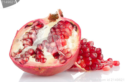 Image of Half pomegranate fruit