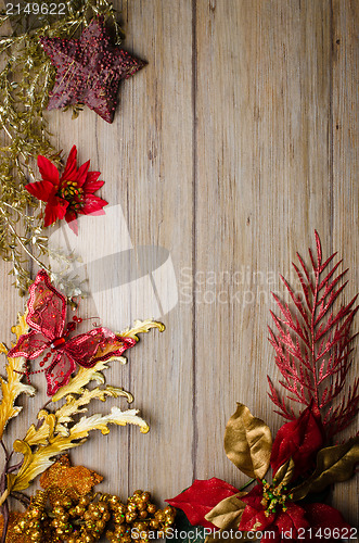 Image of Christmas decorations frame 