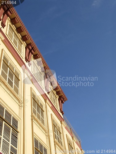 Image of Urban building with blinds