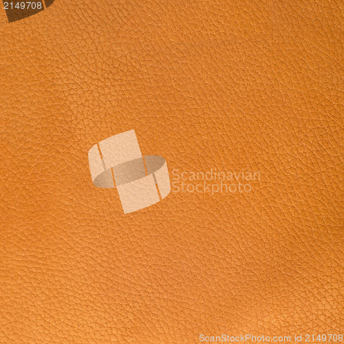 Image of Orange leather texture closeup