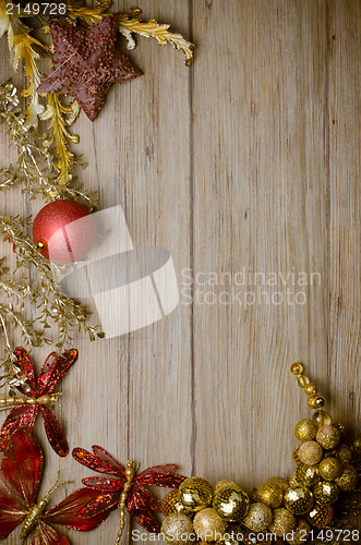 Image of Christmas decorations frame 