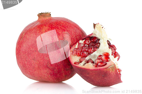 Image of Open pomegranate with seed